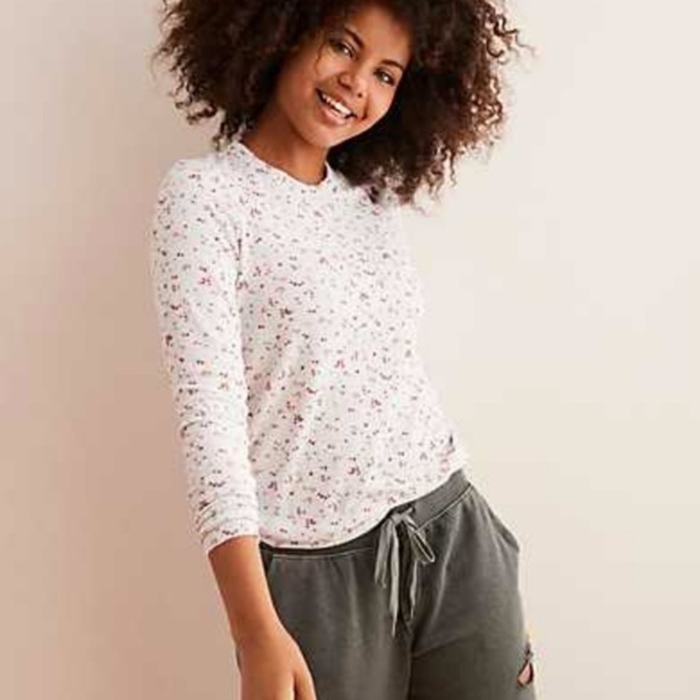 Aerie rubber long sleeve REAL soft tee floral
